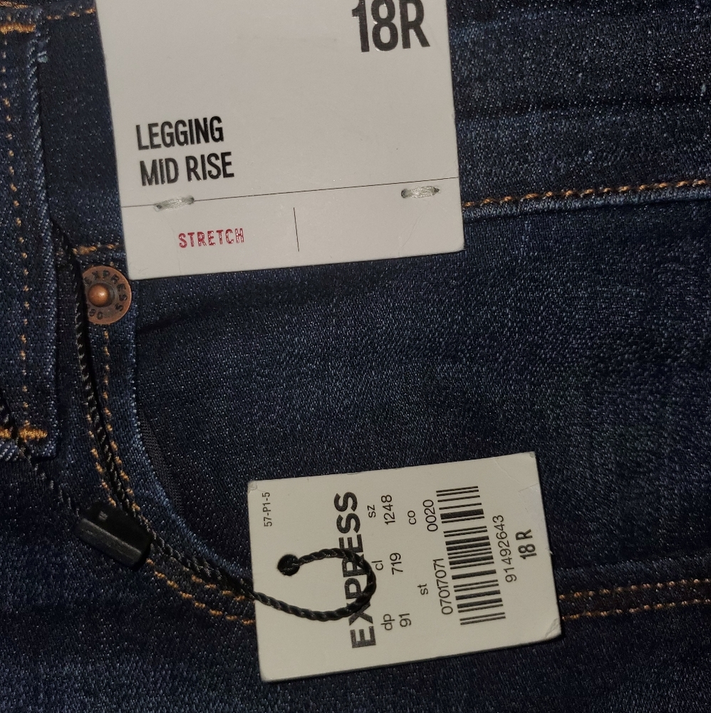 Express - Woman 18R Legging Mid-Rise Stretch